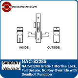 Sargent NAC-82285 Fail Secure Mortise Lock | Sargent NAC82285