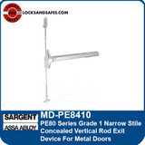 Sargent MD-PE8410 | Sargent Narrow Stile Concealed Vertical Rod Exit Devices