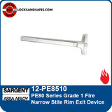 Sargent 12-PE8510 | PE80 Series Fire Rated Narrow Stile Rim Exit Device