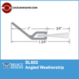 Select SL602 Angled Weatherstrip