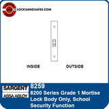 Sargent 8259 School Security Mortise Lock