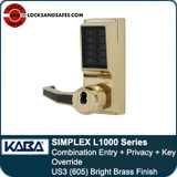 Simplex LR1076 | Simplex LL1076 | Pushbutton Privacy Lock