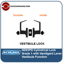Schlage ND93 Vestibule Lock | Schlage ND93 Cylindrical Lock