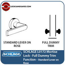 Schlage L0172 Mortise Lock | Double Dummy | Full Dummy Function