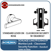 Schlage L9457 Mortise Lock | High Security Classroom Locks