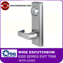 PDQ6200EW | PDQ WIDE ESCUTCHEON TRIM WITH LEVER |  STAINLESS STEEL