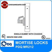 Single Dummy Trim with Chassis | PDQ MR212 Mortise Locks | Door Security | Security Door Locks | J Series Sectional Trim