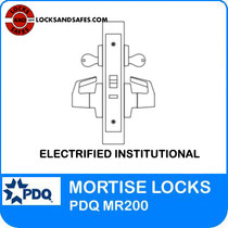 Grade 1 Electrified Institutional Mortise Locks | PDQ Mortise Locks | PDQ MR200 Electrified Mortise Locks | F Series Escutcheon Trim