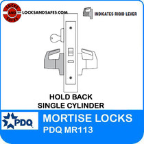 Grade 1 Hold Back Single Cylinder Mortise Locks | Corbin ML2056 Mortise Locks | PDQ MR113 | Corbin Door Locks | F Series Escutcheon Trim