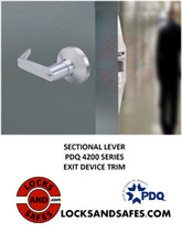 PDQ 4200 Sectional Lever Trim 