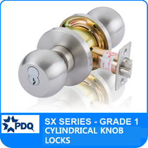 PDQ SX Series Grade 1 Cylindrical Lock | PDQ Door Knob Locks | Interchangeable Core Lock