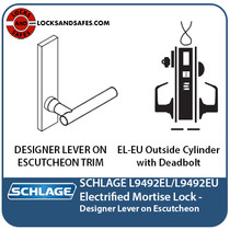 Schlage 9492 Mortise Lock | Fail Safe Fail Secure Outside Lever