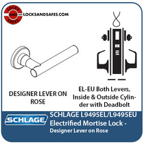 Schlage L-9495 Electrified Mortise Lock with Molex Connector