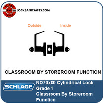 Schlage ND70x80 Classroom By Storeroom Lock | Schlage ND 70x80PD Cylindrical Lock