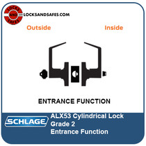 Schlage ALX53 Entrance Function | Schlage ALX-53 Cylindrical Lock