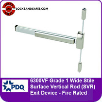 PDQ 6300V Fire Rated Surface Vertical Rod Exit Device | PDQ 6300VF