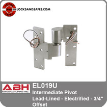 ABH EL019U Intermediate Pivot For Lead Lined Doors - Electrified - 3/4" Offset