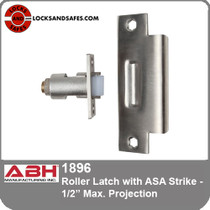 ABH 1896 Roller Latch with ASA Strike | 1/2” Max Projection