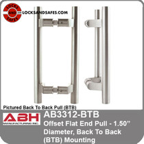ABH AB3312-BTB Offset Flat End Pull - 1.50” Diameter | ABH AB3312