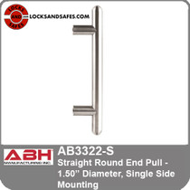 ABH AB3322-S Straight Round End Pull - 1.50” Diameter | ABH AB3322