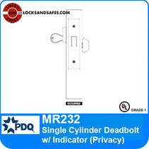 PDQ MR232 Privacy Single Cylinder Deadbolt w/Indicator