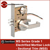 Townsteel MS Series Commerical Grade 1 Electrified Mortise Lock - Sectional Trim