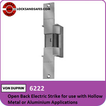 Von Duprin 6222 - Open Back Electric Strike for use with Hollow Metal or Aluminum Applications with Mortise or Cylindrical Locks