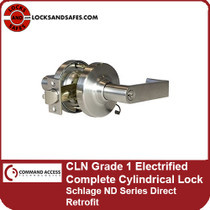 Command Access CLN Series Grade 1 Electrified Complete Cylindrical Lock | Schlage ND Series Direct Retrofit
