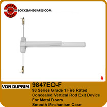 Von Duprin 9847EO-F Fire Concealed Vertical Rod Exit Device | Von Duprin 9847F CVR Fire Device