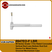 Von Duprin 9947EO-F LBR Fire Concealed Vertical Rod Exit Device | Von Duprin 9947F CVR Less Bottom Rod Fire Device