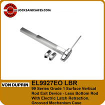 Von Duprin EL9827EO LBR | Von Duprin 99 Series Surface Vertical Rod Less Bottom Rod Electric Latch Retraction Panic Device