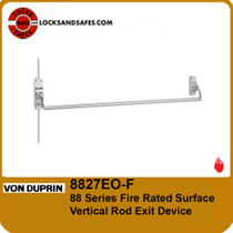 Von Duprin 8827EO-F | 8827 Fire Rated Surface Vertical Rod Exit Device