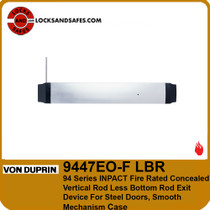 Von Duprin 9447EO-F LBR | 94 Series INPACT Fire Rated Concealed Vertical Rod Less Bottom Rod Exit Device For Steel Doors