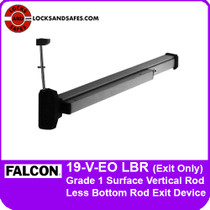 Falcon 19-V-EO LBR | 19 Series Grade 1 Surface Vertical Rod Less Bottom Rod Exit Device