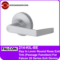 Falcon 214-KIL-BE Key In Lever Round Rose Exit Trim | Passage Function | For Falcon 20 Series Exit Devices