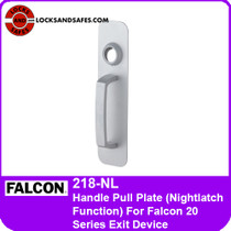 Falcon 218-NL Handle Pull Plate Exit Trim | Nightlatch Function | For Falcon 20 Series Exit Devices