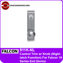 Falcon 911K-NL Control Exit Trim with Knob | Nightlatch Function | For Falcon 19 Series Exit Devices