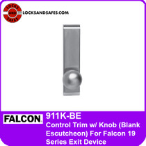 Falcon 911K-BE Control Exit Trim with Knob | Blank Escutcheon | For Falcon 19 Series Exit Devices