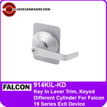 Falcon 914KIL-KD Key In Lever Keyed Different Exit Trim | For Falcon 19 Series Exit Devices