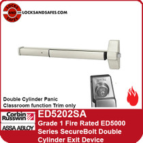 Corbin Russwin ED5202SA | ED5000 Series Grade 1 Fire Rated SecureBolt Double Cylinder Classroom Function Exit Device