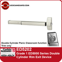 Corbin Russwin ED5202 | ED5000 Series Grade 1 Double Cylinder Classroom Function Rim Exit Device
