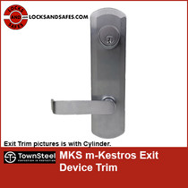 Townsteel MKS m-kestros Escutcheon Lever Trim For TownSteel ED1100, 9700, and 8900 Rim Exit Devices, and Von Duprin 22 and 99 Series Rim Exit Devices