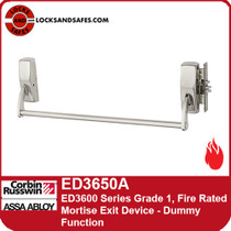 Corbin Russwin ED3650A | ED3600 Series Grade 1, Fire Rated Mortise Exit Device Only, Dummy Function