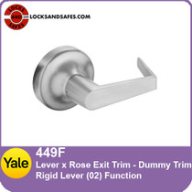 Yale 449F Dummy Trim Rigid Lever For 1800 Exit Devices