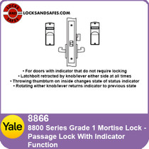 Yale 8866 Passage Lock With Indicator Mortise Lock