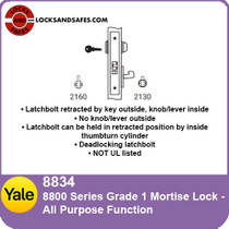 Yale 8834 All Purpose Mortise Lock