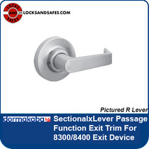 DormaKaba SectionalxLeverxPassage Exit Trim for 8300/8400 Exit Device