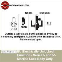 Marks Mortise Lock Body Electrically Unlocked Function