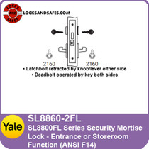 Yale SL8860-2FL Entrance or Storeroom Mortise Lock