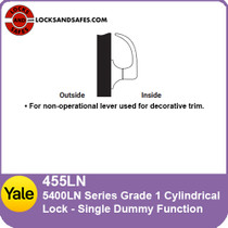 Yale 455LN Single Dummy Trim Cylindrical Lock